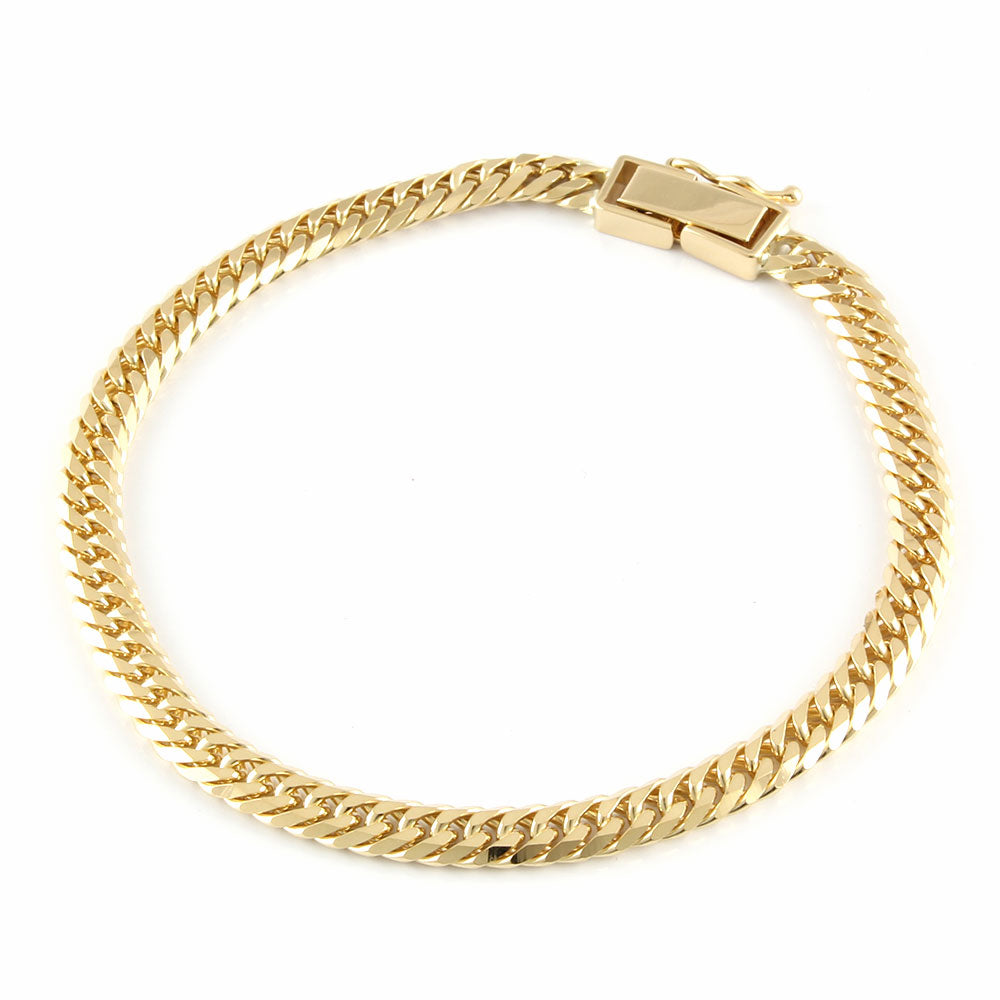 喜平 ブレスレット 6面ダブル 6DCW 17cm 約11g 留め具 中折れ式