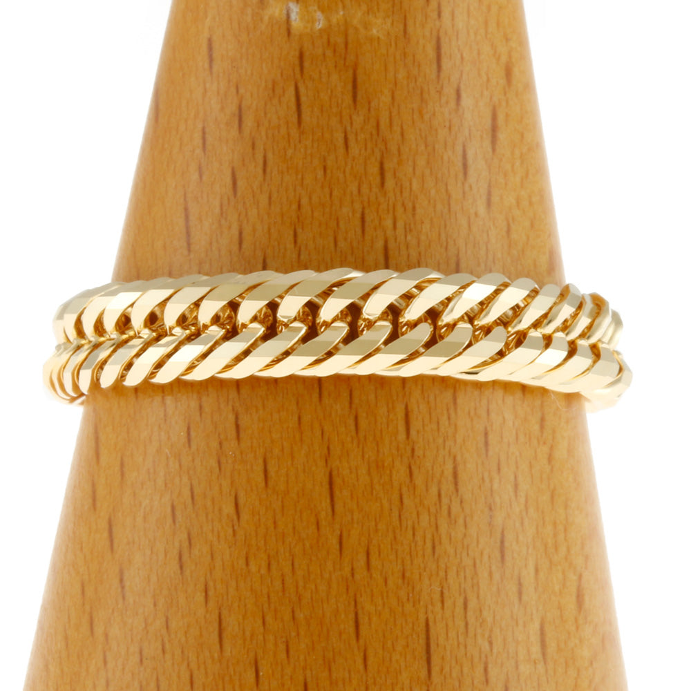 喜平 リング・指輪 12DCT 12面トリプル リング 指輪 21号 18金 K18