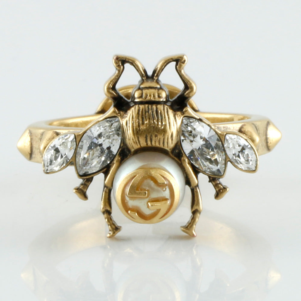 中古】 グッチ GUCCI リング 指輪 ビー ハチ Mサイズ 15.5号 インター