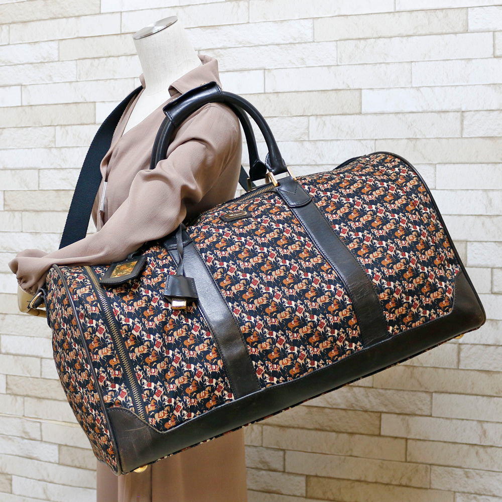 中古】 サルヴァトーレフェラガモ Salvatore Ferragamo ボストンバッグ