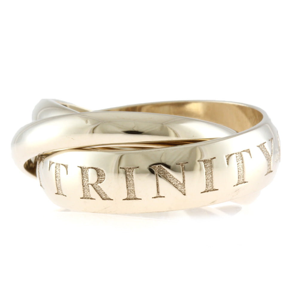 カルティエ CARTIER トリニティ 3連 リング・指輪 10号 18金 K18