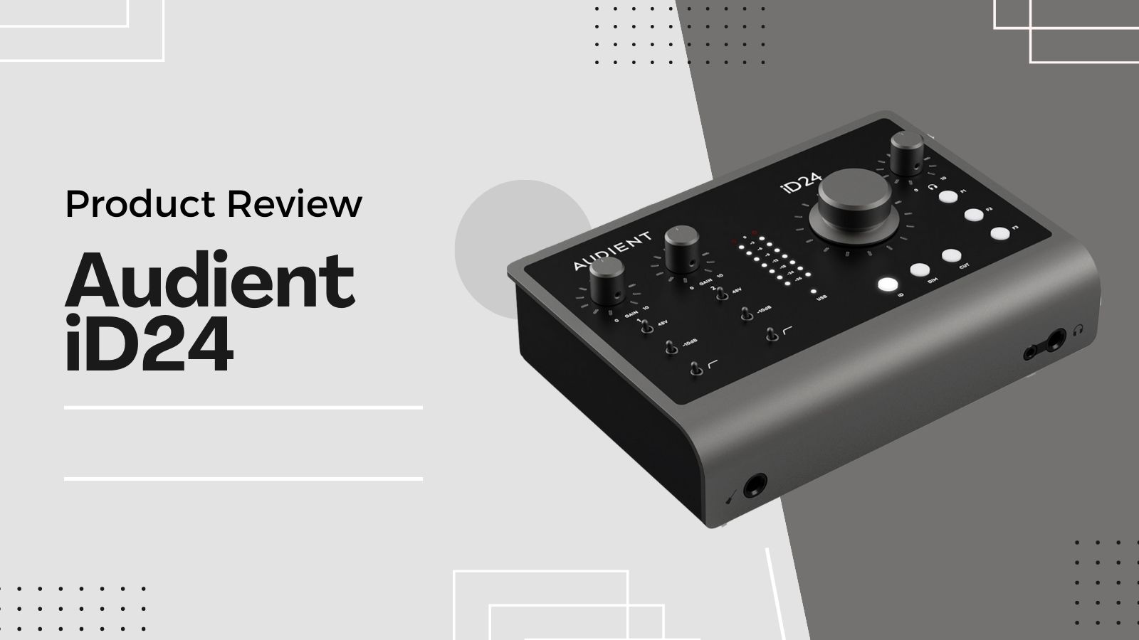 Audient / iD24 レビュー！予算5万円前後で選ぶオーディオ