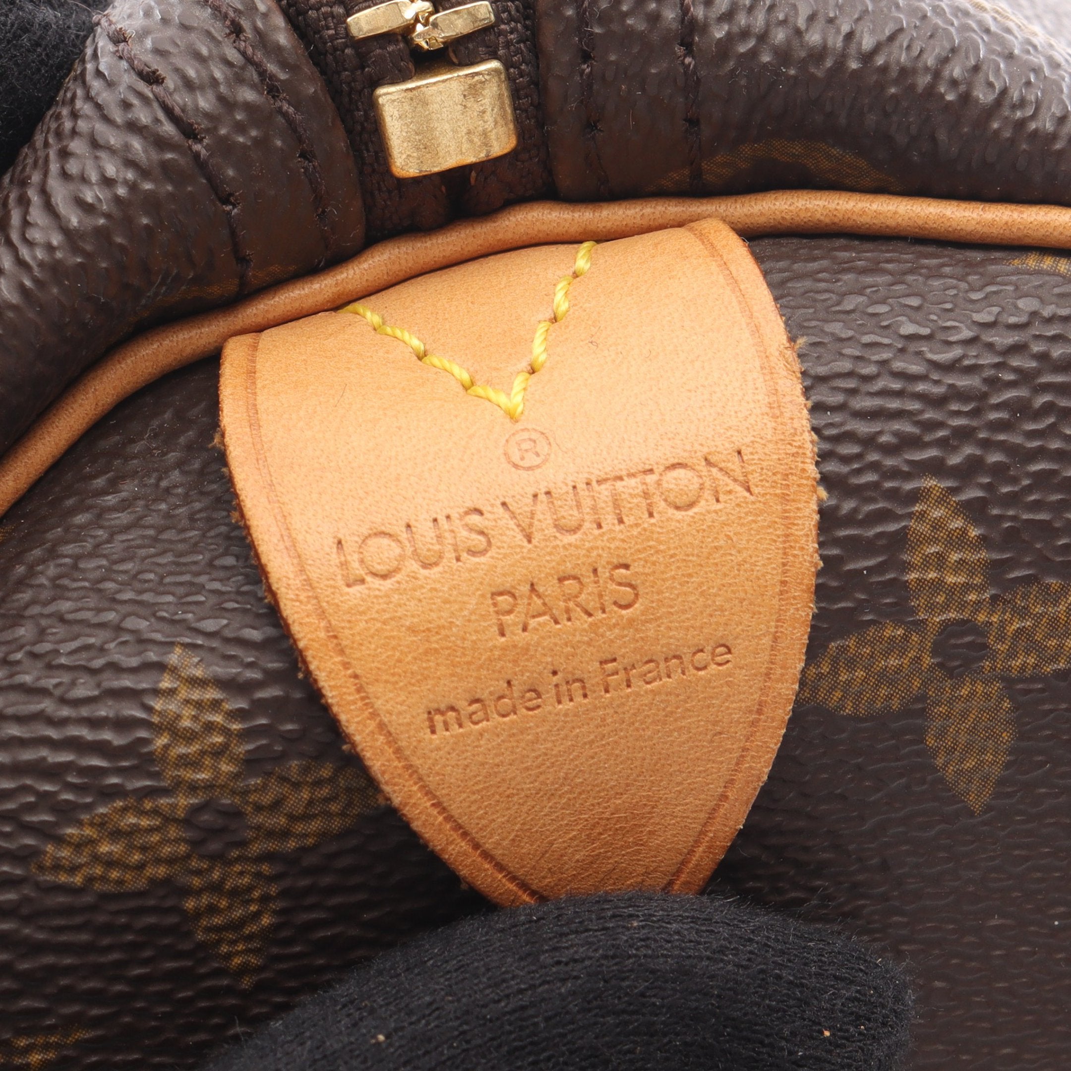 キーポル45 モノグラム ボストンバッグ PVC レザー ブラウン ルイ