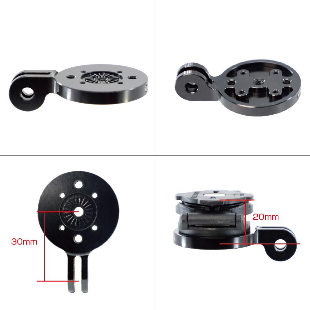 レックマウントプラス-アルミ製 GoProマウント用 変換アダプターS【GP