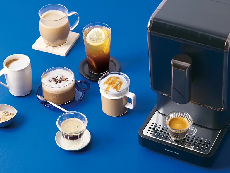 ワンタッチで、香り高いエスプレッソを。​レコルトの完全全自動