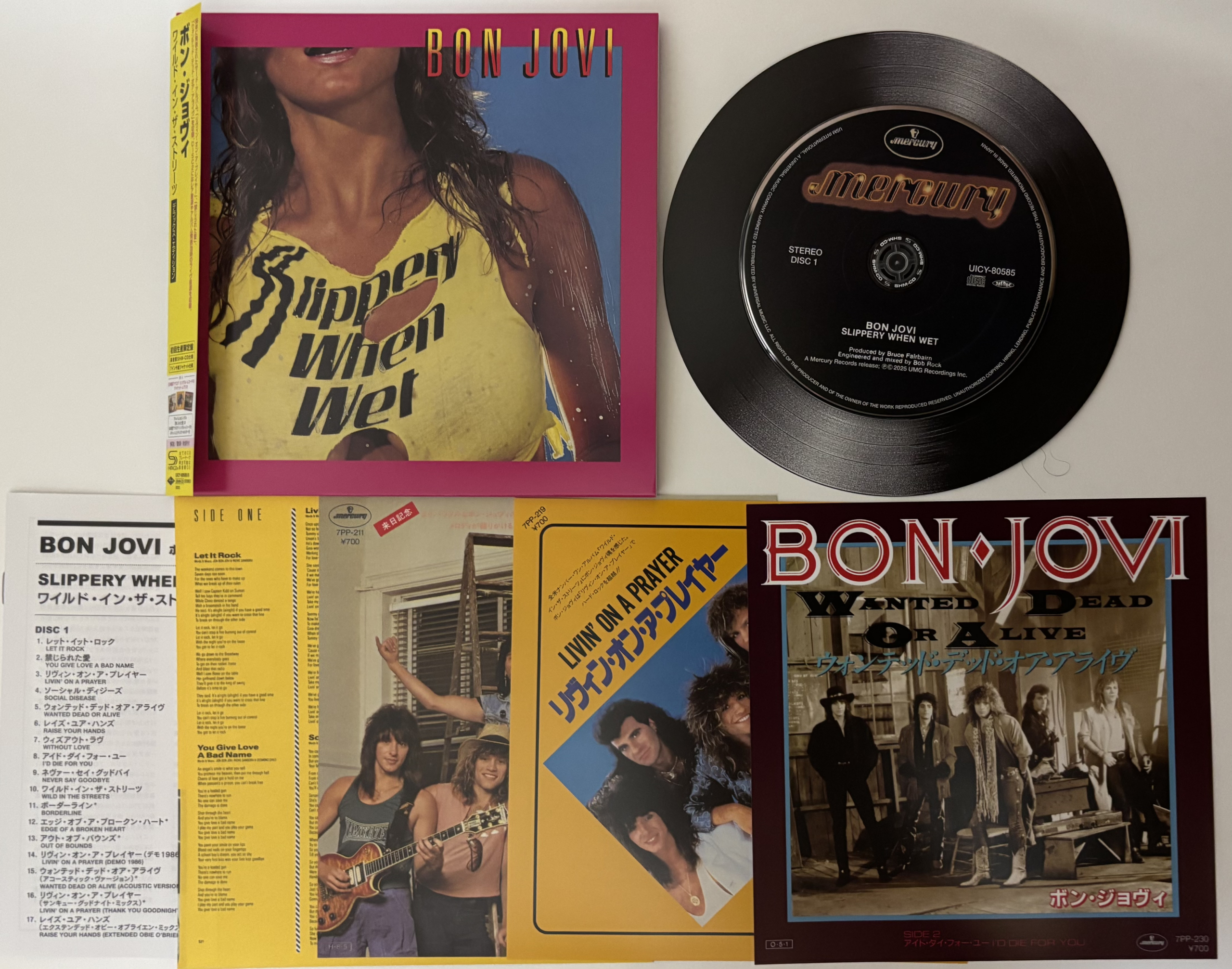 BON JOVI “SLIPPERY WHEN WET_JAPANESE DELUXE EDITION” (2 SHM-CD