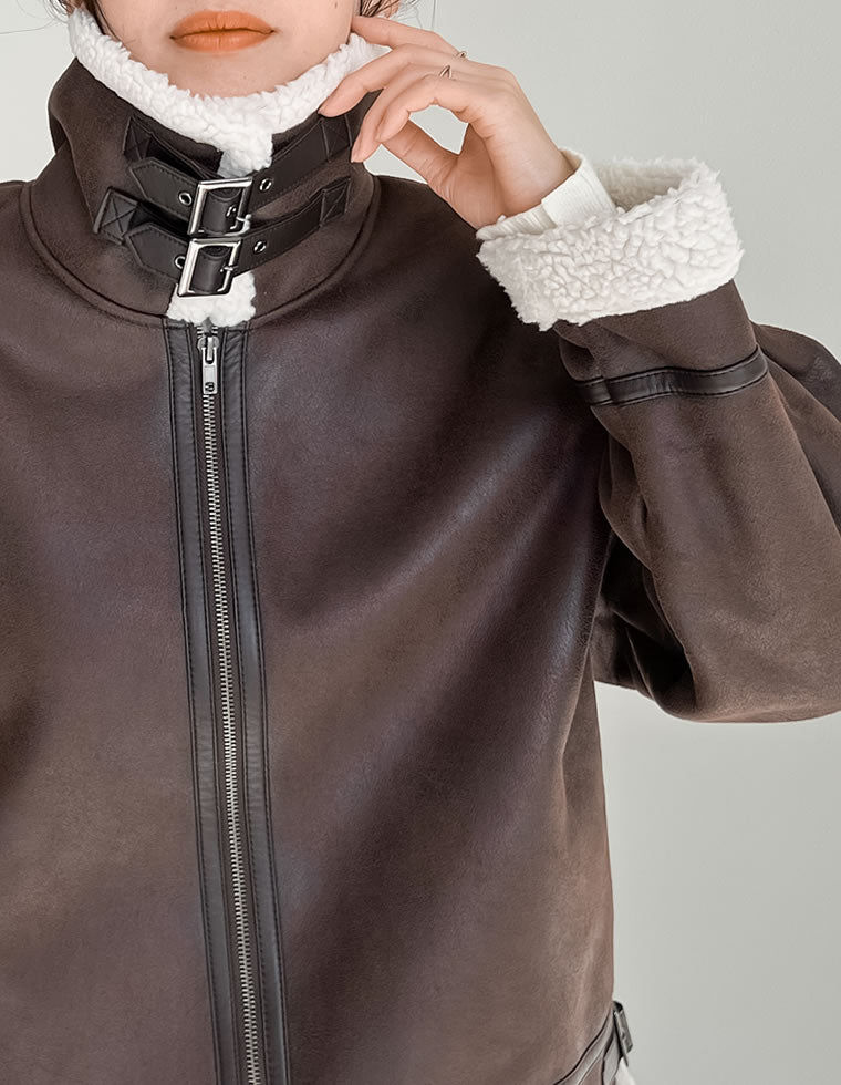 フェイクレザーボンバージャケット - ジャケット/アウター通販 | 人気