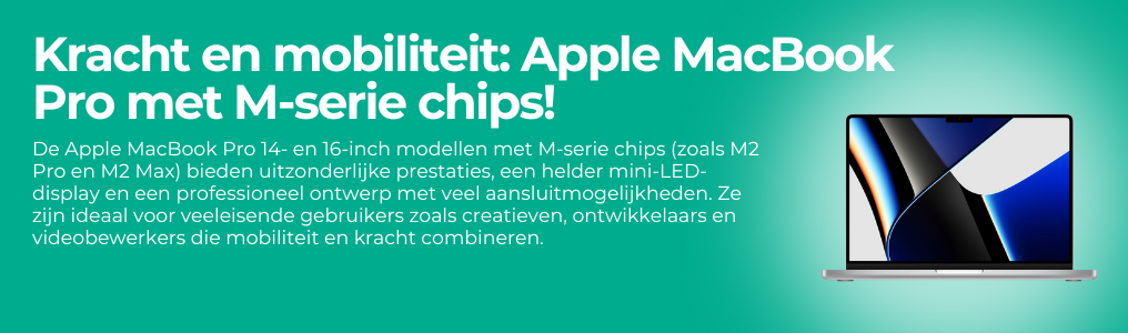 MacBook Pro 2021 refurbished – Met M1 Pro of M1 Max chip