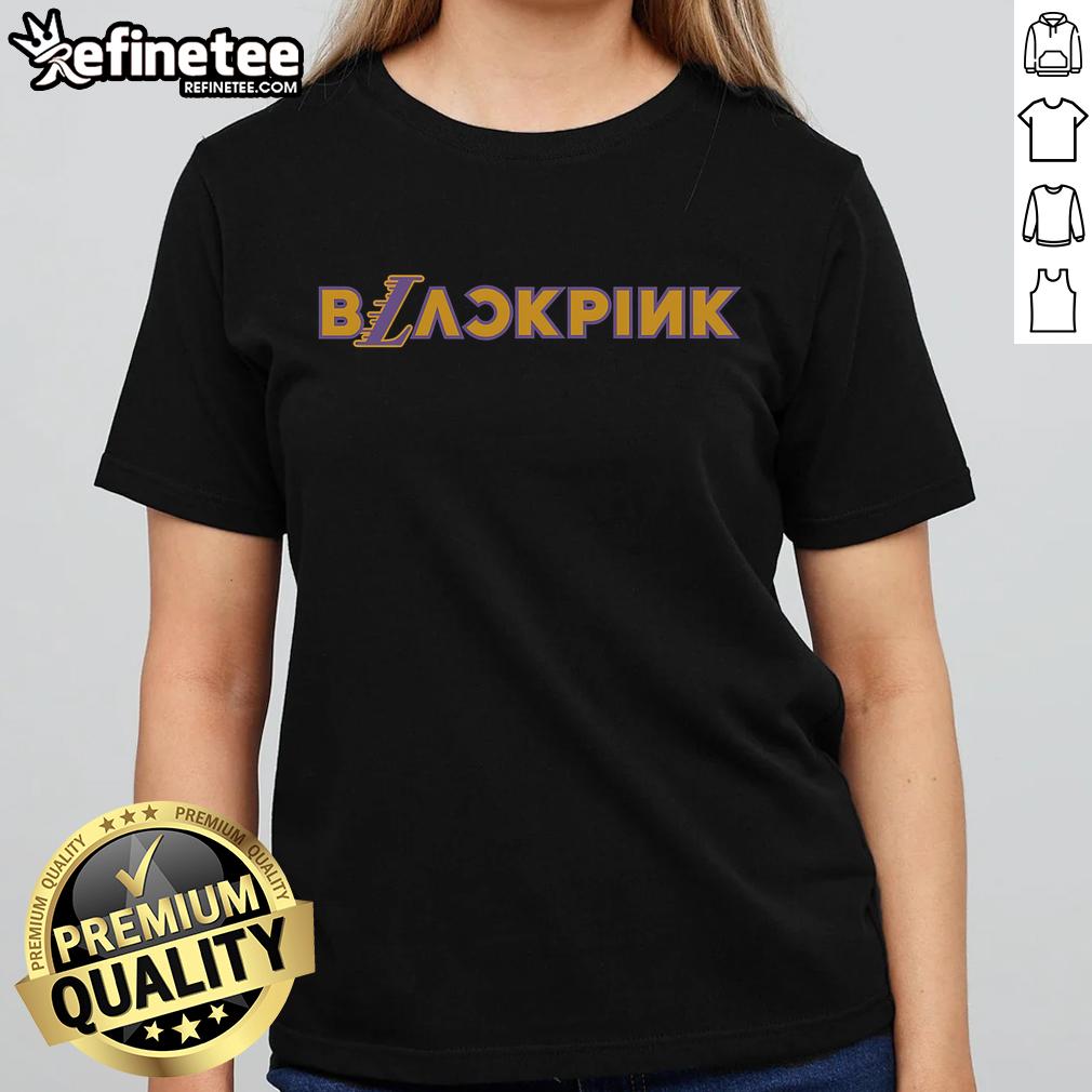 Premium Los Angeles Lakers BLACKPINK X NBA T-Shirt - Refinetee