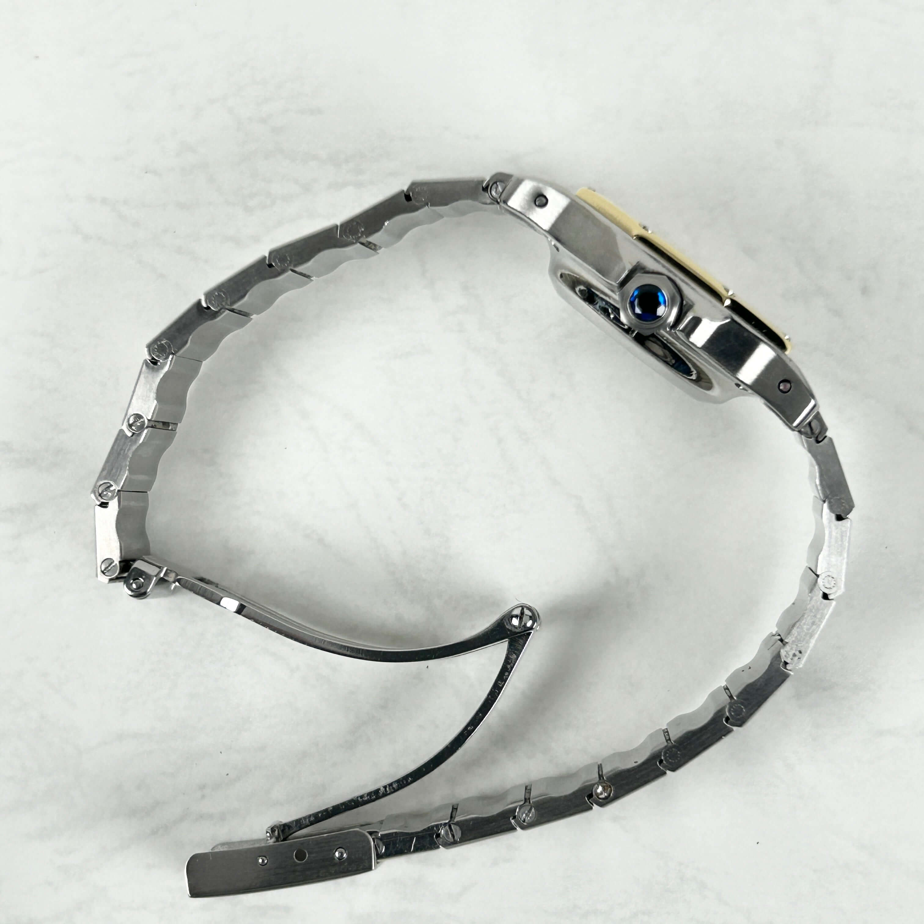 Cartier】カルティエサントスオクタゴン SM 18KYG×SS 永久保証書付き