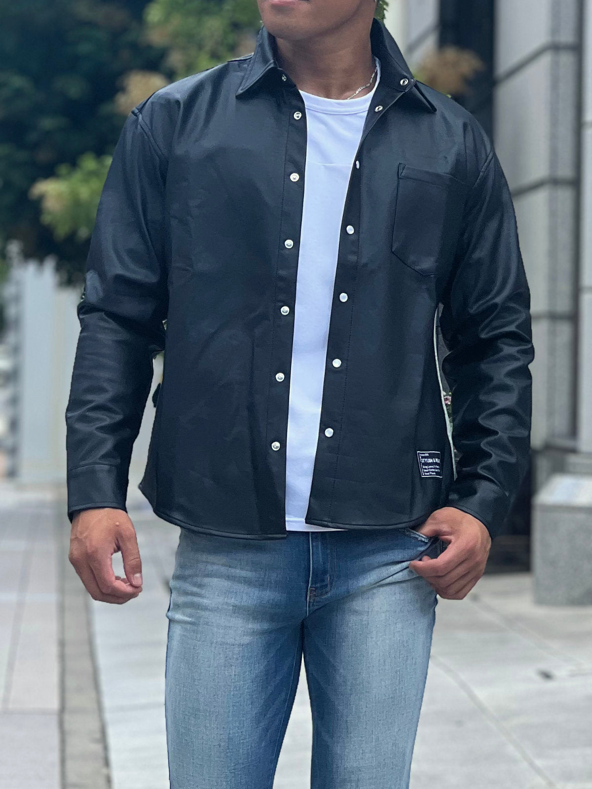 SW切り替えレザーシャツ – DayGLORY