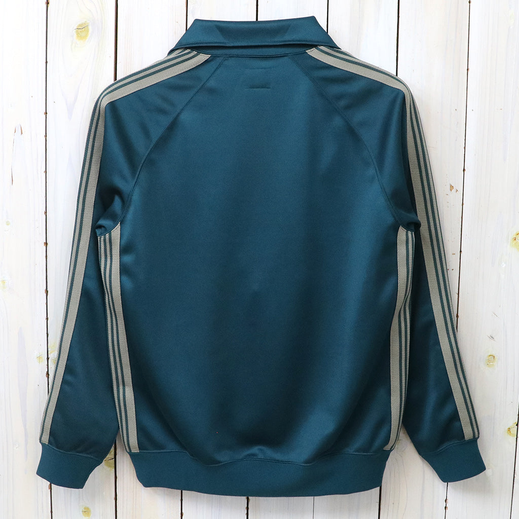Needles : Rib Collar Track Jacket-C/PE Velour (Steel Blue