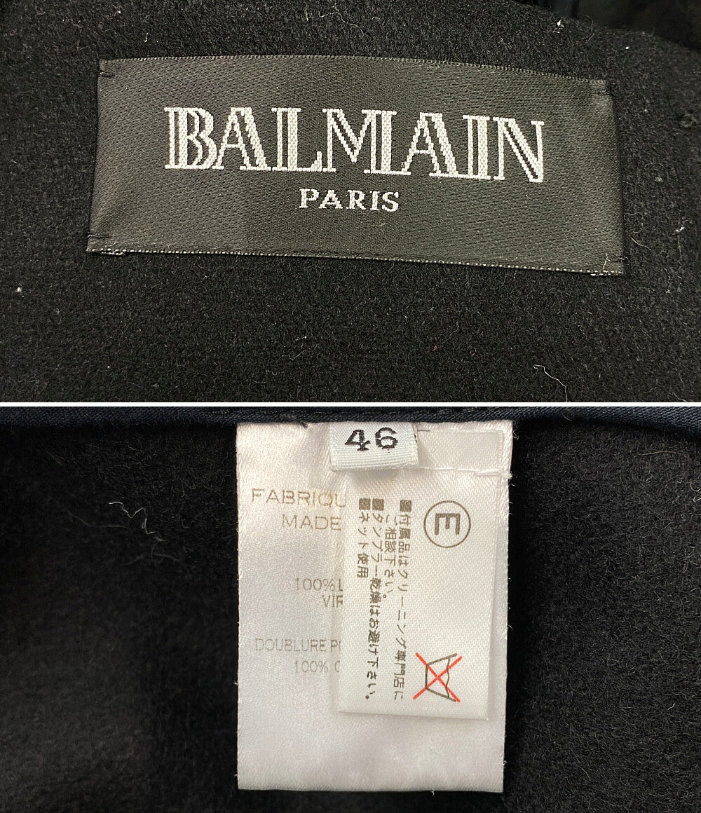 バルマン ナポレオンコート ブラック メンズ SIZE 46 BALMAIN