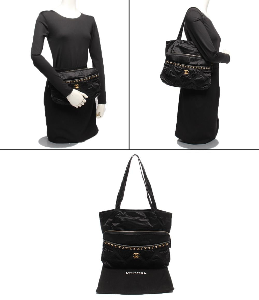 CHANEL 2wayトートバッグ クラッチバッグ エコポート レディース