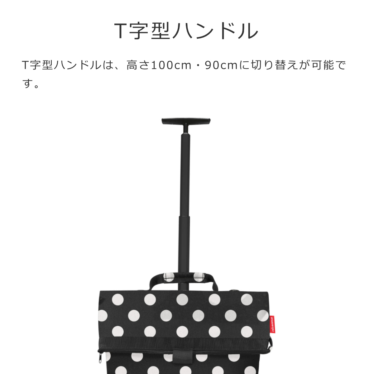 トローリーM フレーム ドット ホワイト（TROLLEY M FRAME DOTS WHITE）