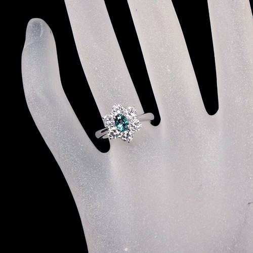 アレキサンドライト 0.63ct ダイヤモンド 約1.3ct プラチナ リング
