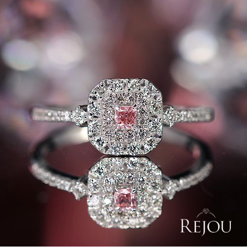 ピンクダイヤモンド 0.063ct/FIP/I1 ダイヤモンド 0.3ct プラチナ