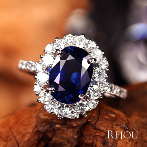 第356回抽選販売＞ブルーサファイア 3ct ダイヤモンド 0.8ct プラチナ