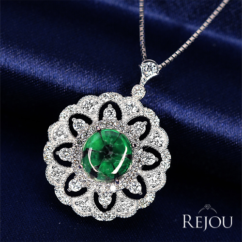 コロンビア産トラピッチェエメラルド 約2.4ct ダイヤモンド 約1ct