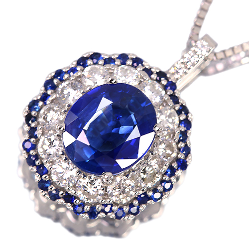 ロイヤルブルーサファイア 約1.7ct ブルーサファイア 0.2ct
