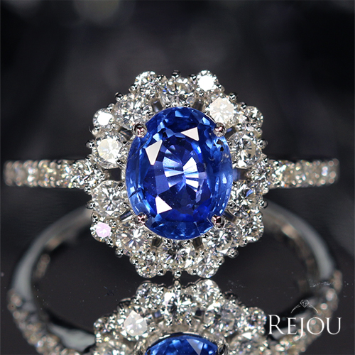 第433回抽選販売＞非加熱ブルーサファイア 1.8ct ダイヤモンド 0.7ct