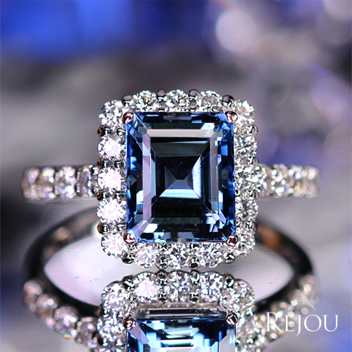 サンタマリアアクアマリン 2.5ct ダイヤモンド 0.7ct プラチナ リング