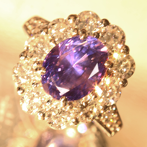 スリランカ産非加熱カラーチェンジバイオレットサファイア 約5ct