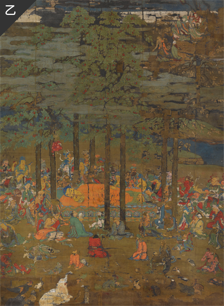 Painting of the Buddha Attaining Nirvana | Hyogo Prefectural