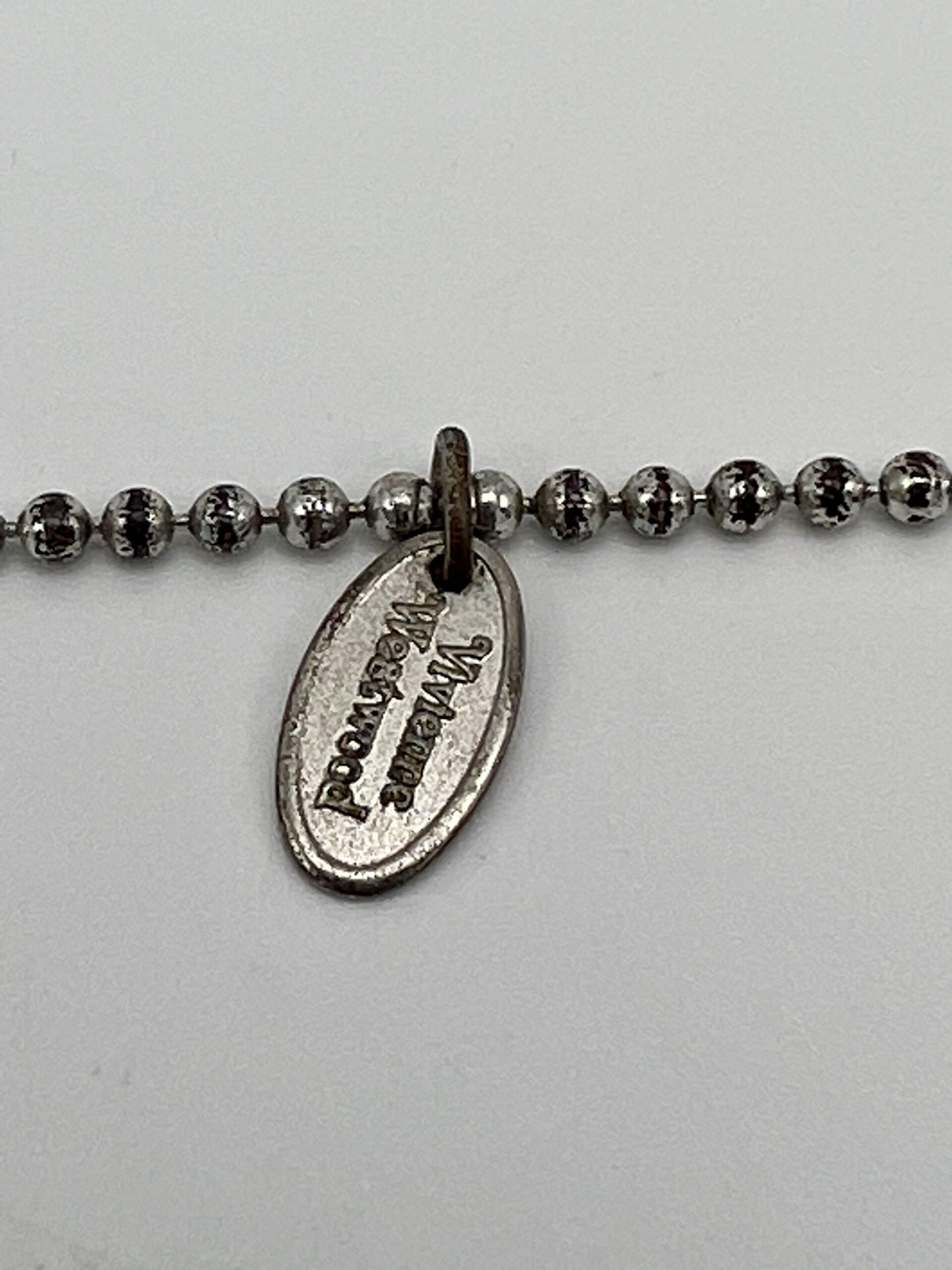 Vivienne Westwood Large Cut-Out Dog Tag Necklace - Rellik