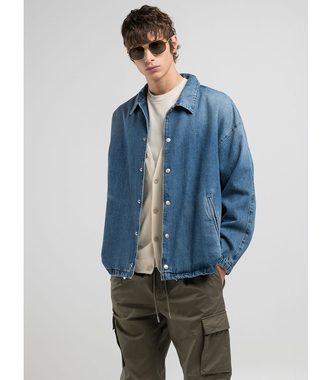 9Z1 ECO PLUS ミッドデニムコーチングジャケット｜REPLAY リプレイ公式