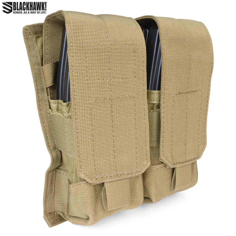 BLACKHAWK マガジンポーチ M4他 ダブル 4本収納 37CL03 | ミリタリー