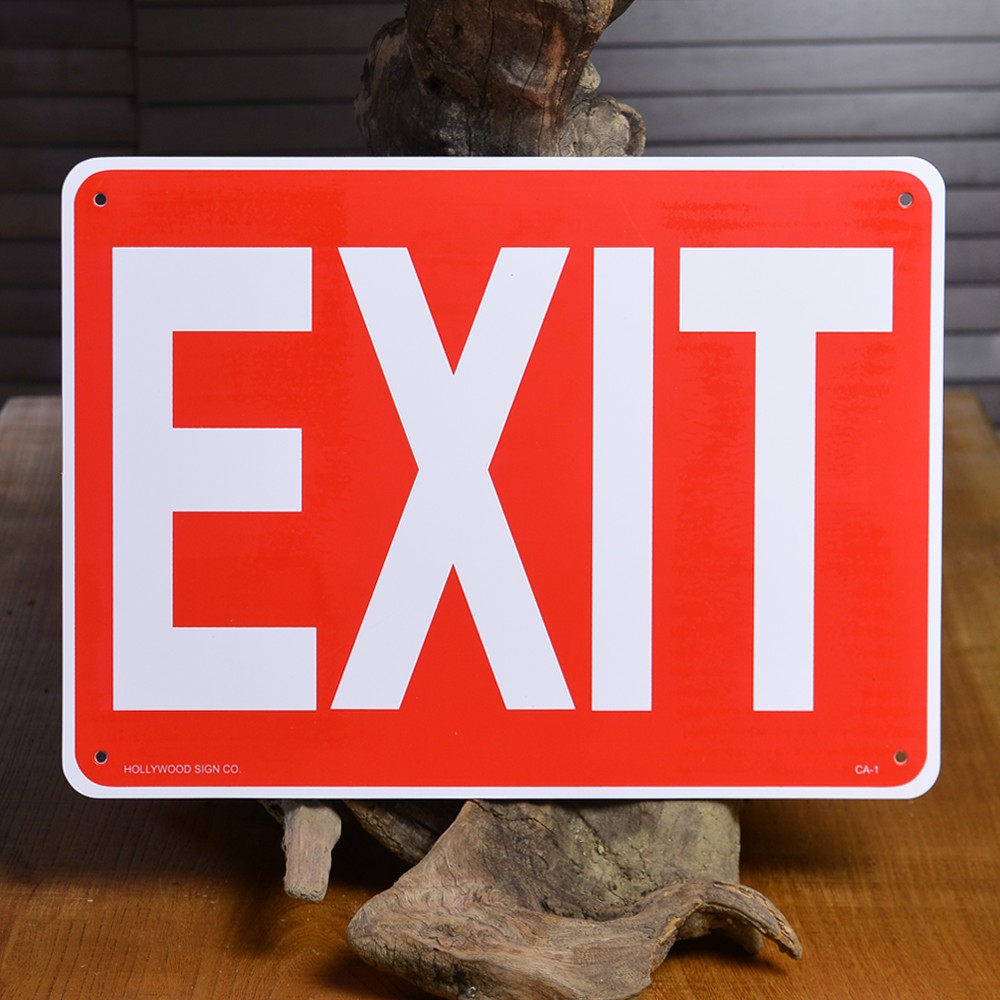 サインボード EXIT 出口 CA-1 | ミリタリーショップ レプマート