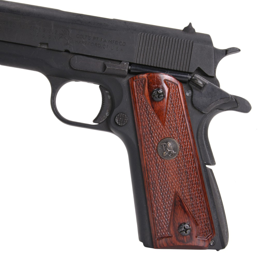 pachmayr ハンドガングリップ M1911 ウッドラミネート | ミリタリー