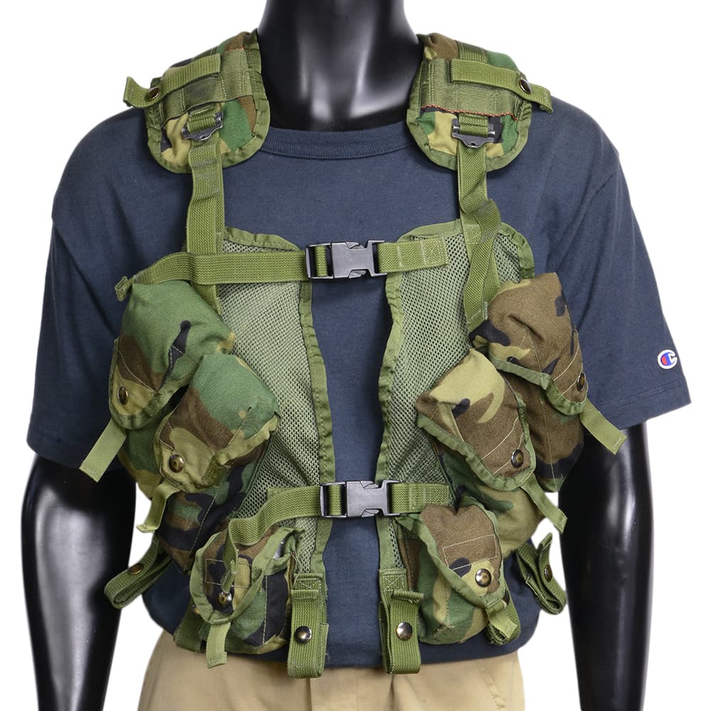 米軍放出品 タクティカルベスト ITLBV ウッドランド迷彩 | ミリタリー