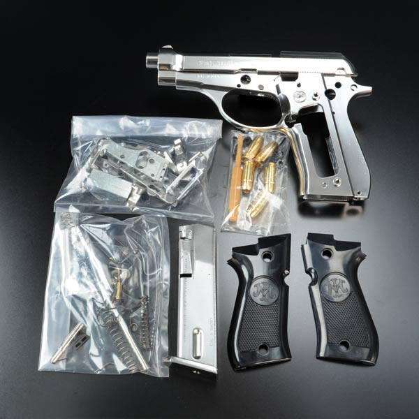 マルシン モデルガン ベレッタ M84 シルバー ABS 組み立てキット