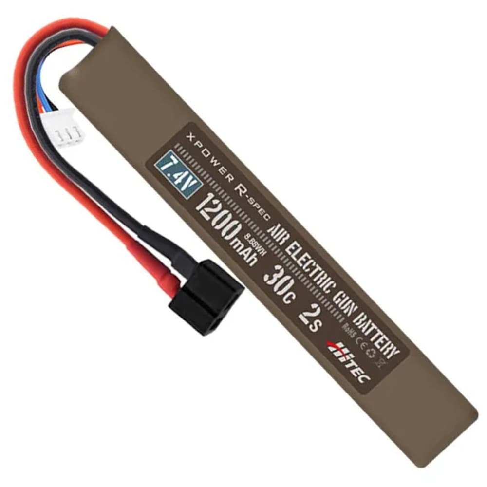 HiTEC リポバッテリー XPOWER R-SPEC 7.4V 1200mAh 30C 2セル T型