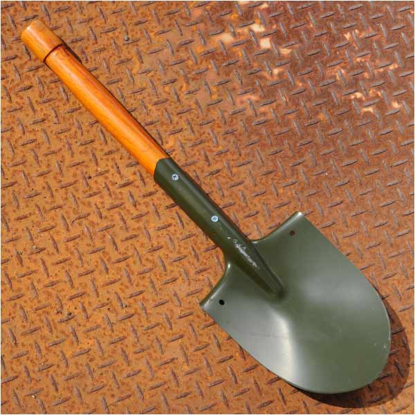 スコップ オリーブドラブ 木製ハンドル | ミリタリーショップ レプマート