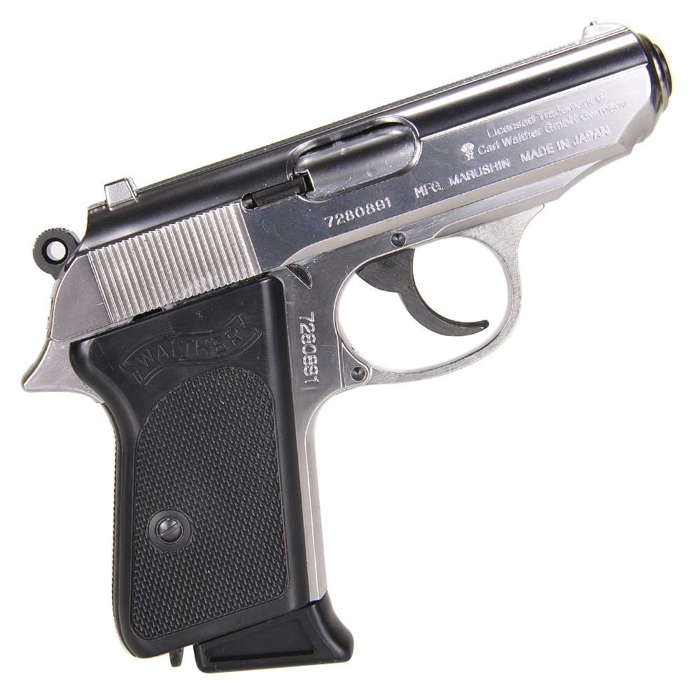 マルシン 発火式モデルガン ワルサーPPK 完成品 ABS シルバー