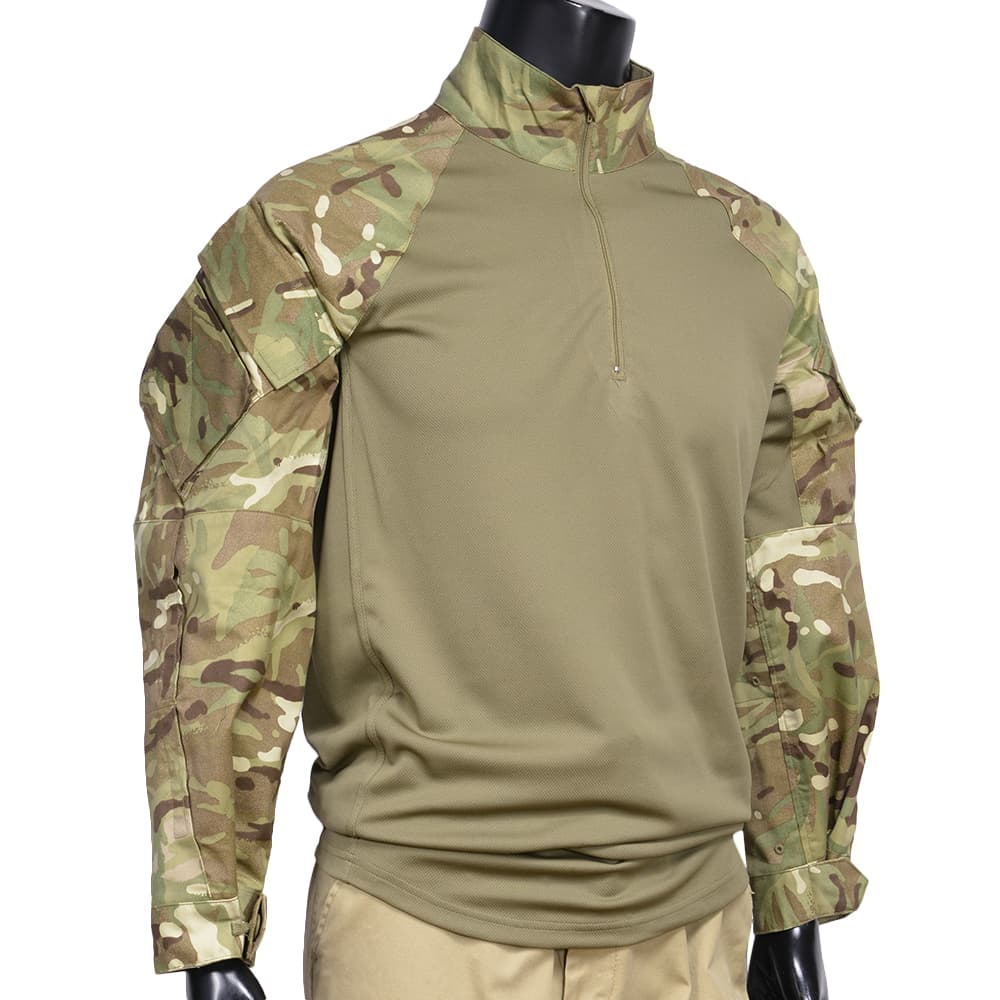 イギリス軍放出品 コンバットシャツ MTP迷彩 UBACS ジッパー付き