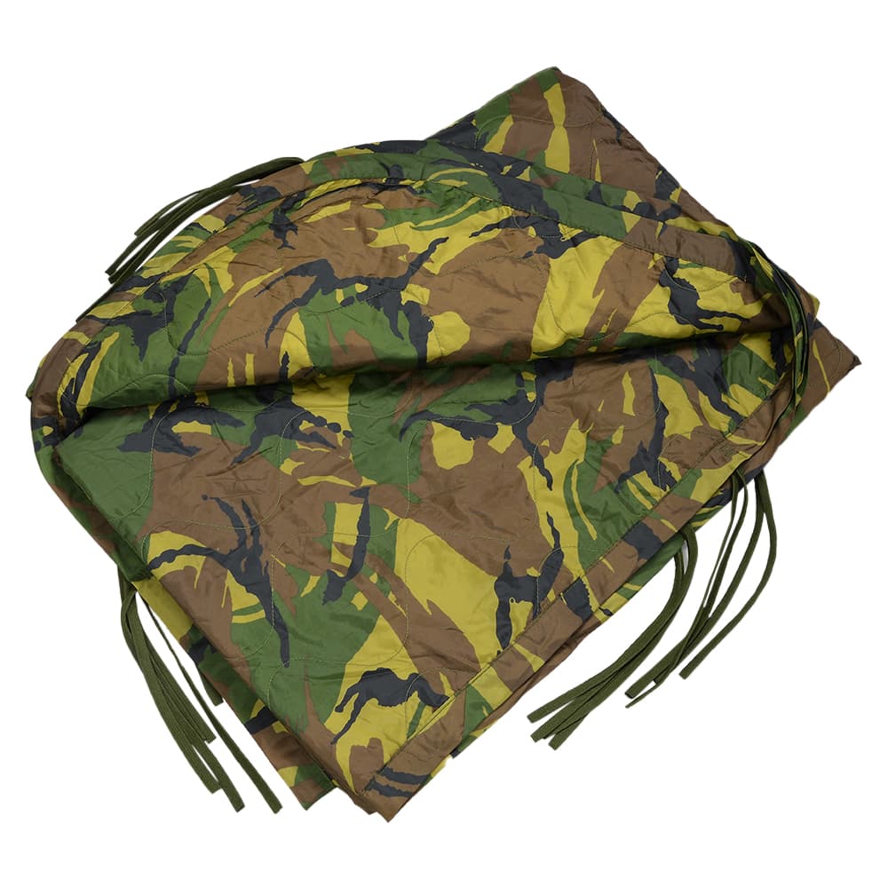 オランダ軍放出品 ポンチョライナー 迷彩柄 ポリエステル100