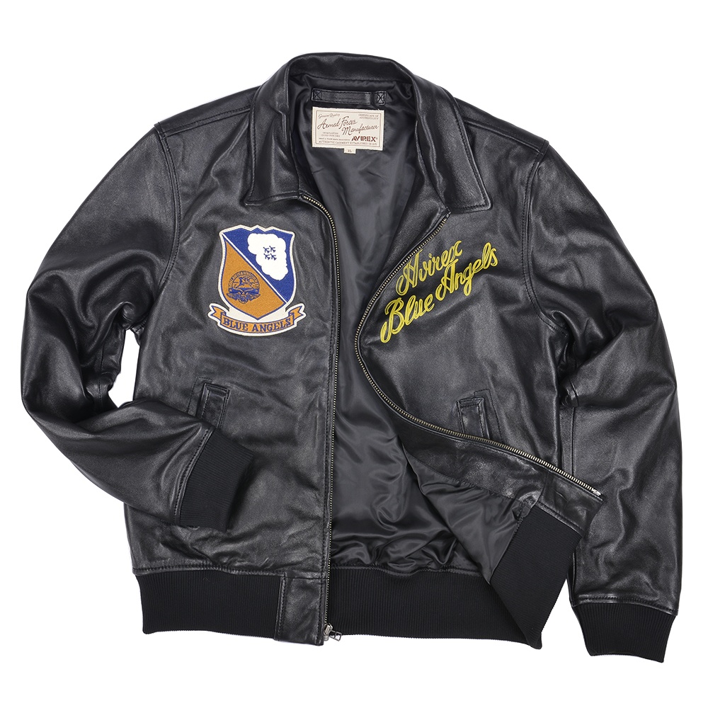 AVIREX レザージャケット ブルーエンジェルス チーム 6161059