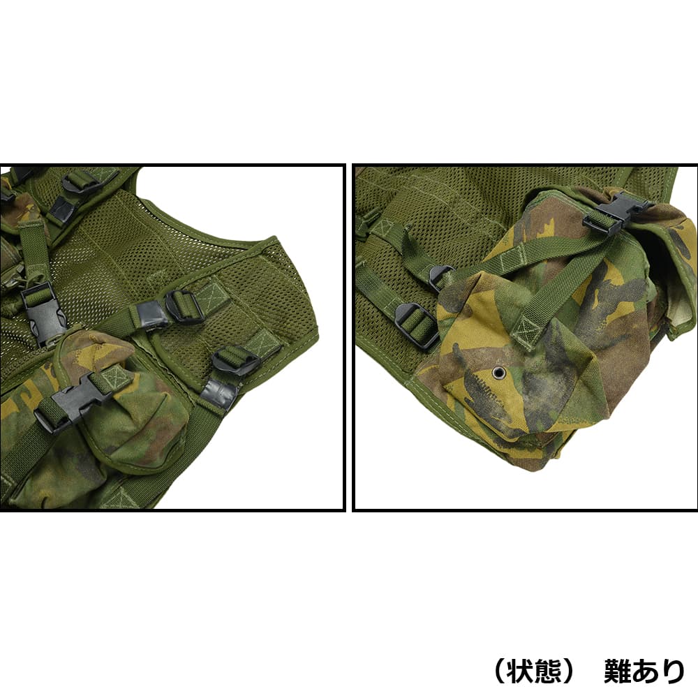 イギリス軍放出品 タクティカルベスト DPM迷彩 ポーチ8個付き