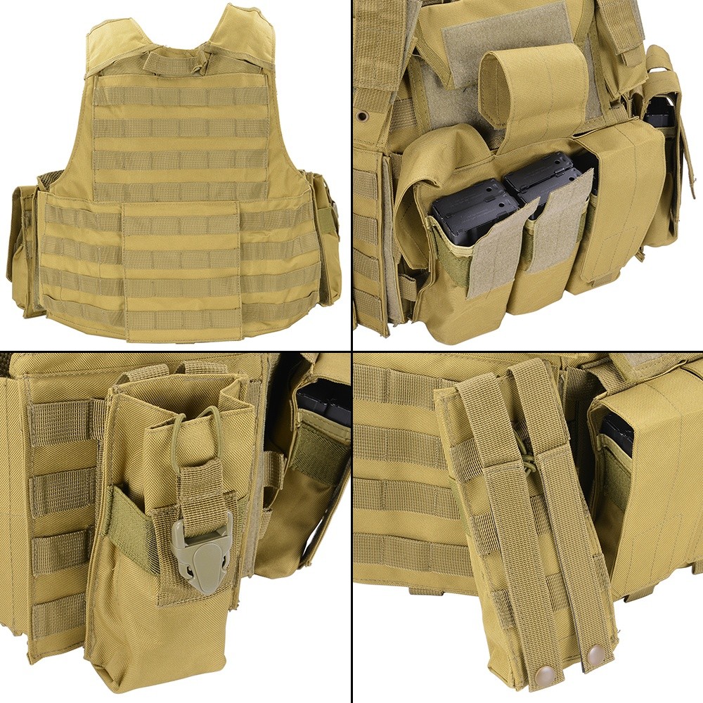 アウトレット】 プレートキャリア MOLLE対応 タン | ミリタリー