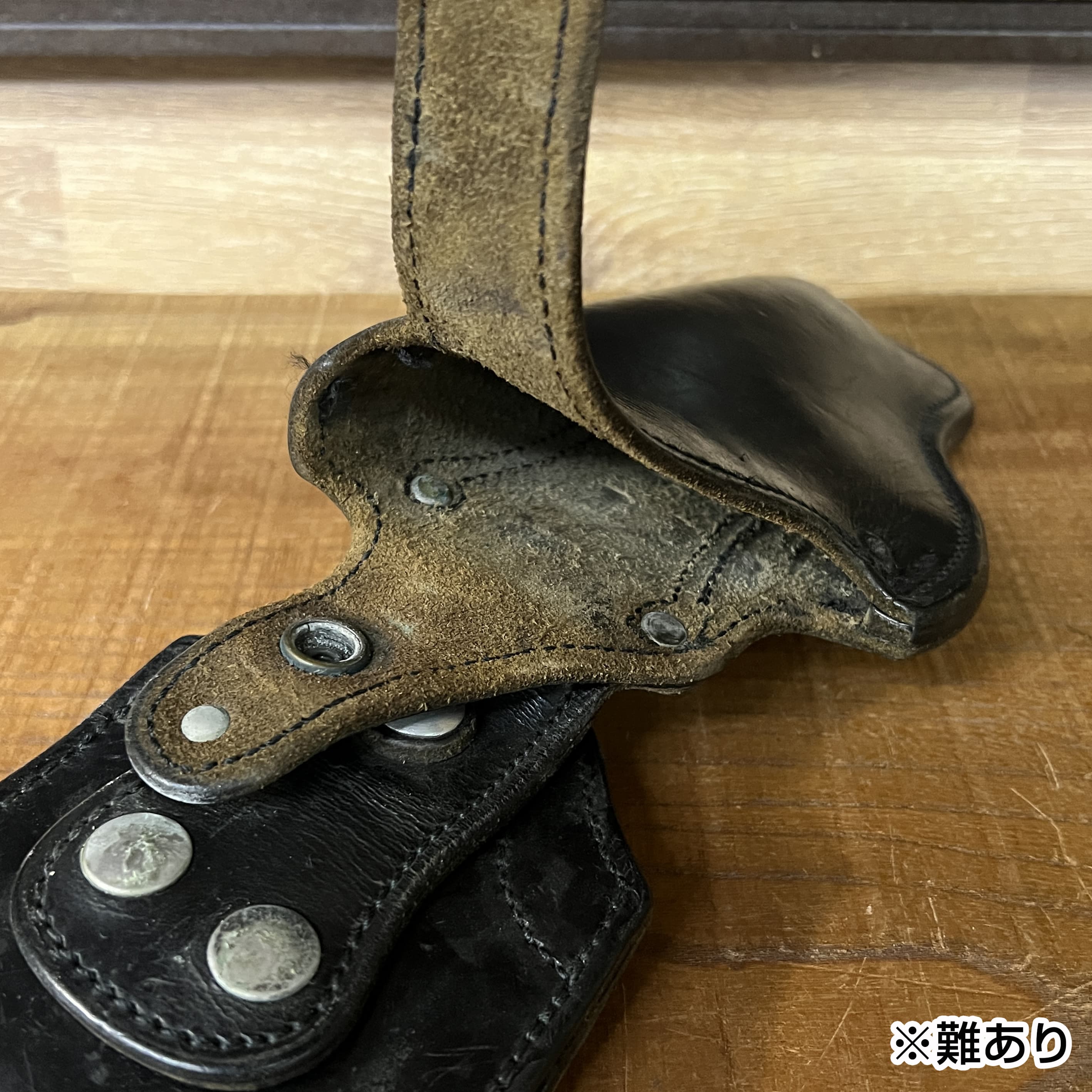 フランス警察 放出品 ピストルホルスター 革製 MAC50・PAMAS G1他対応