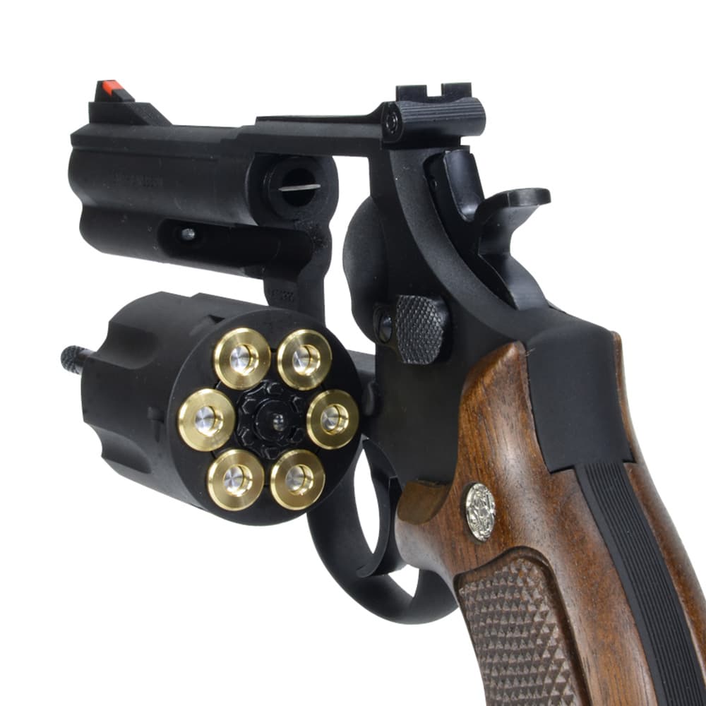 マルシン 発火式モデルガン S&W M586 4インチ 完成品 ブラックHW 木製