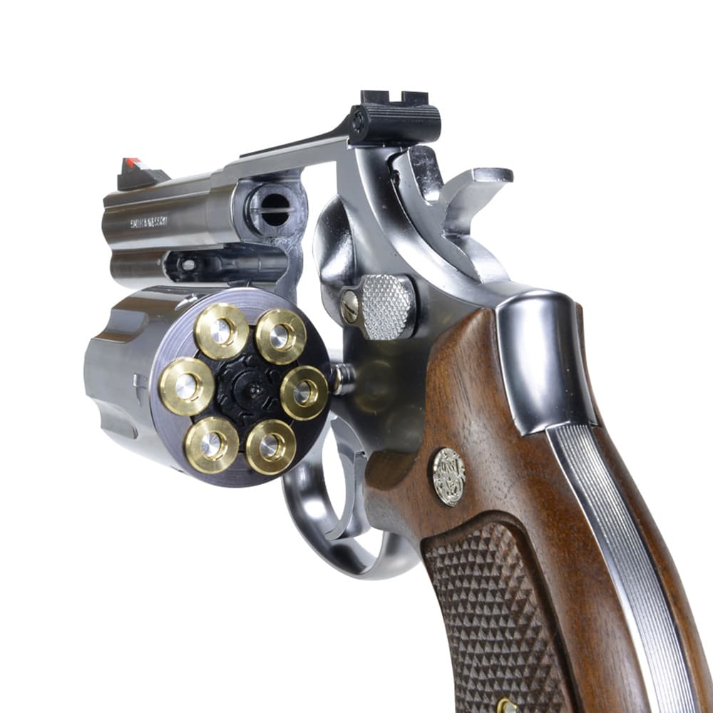 マルシン 発火式モデルガン S&W M686 4インチ 完成品 シルバーABS 木製