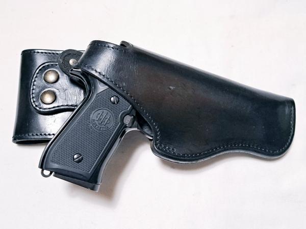 フランス警察 放出品 ピストルホルスター 革製 MAC50・PAMAS G1他対応