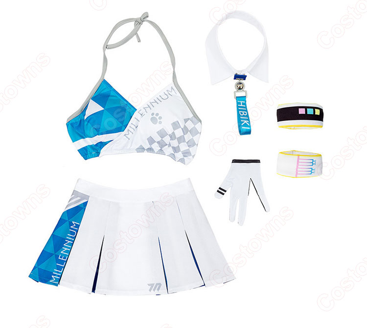 ブルーアーカイブ 猫塚ヒビキ コスプレ衣装 応援団 チアリーダー衣装