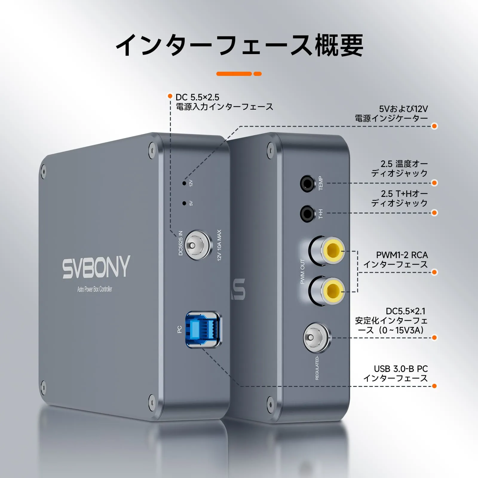 SVBONY天文機材用電源制御ボックス（リモート）