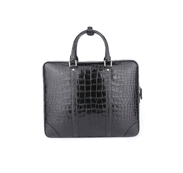 Whatna ワニ革 本革 ビジネス バッグメンズ 2way ショルダー 手提げ